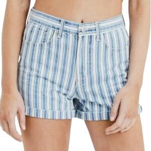 American Eagle denim STRIPE mom short